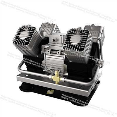 What role does an electric air compressor play in an electric bus?